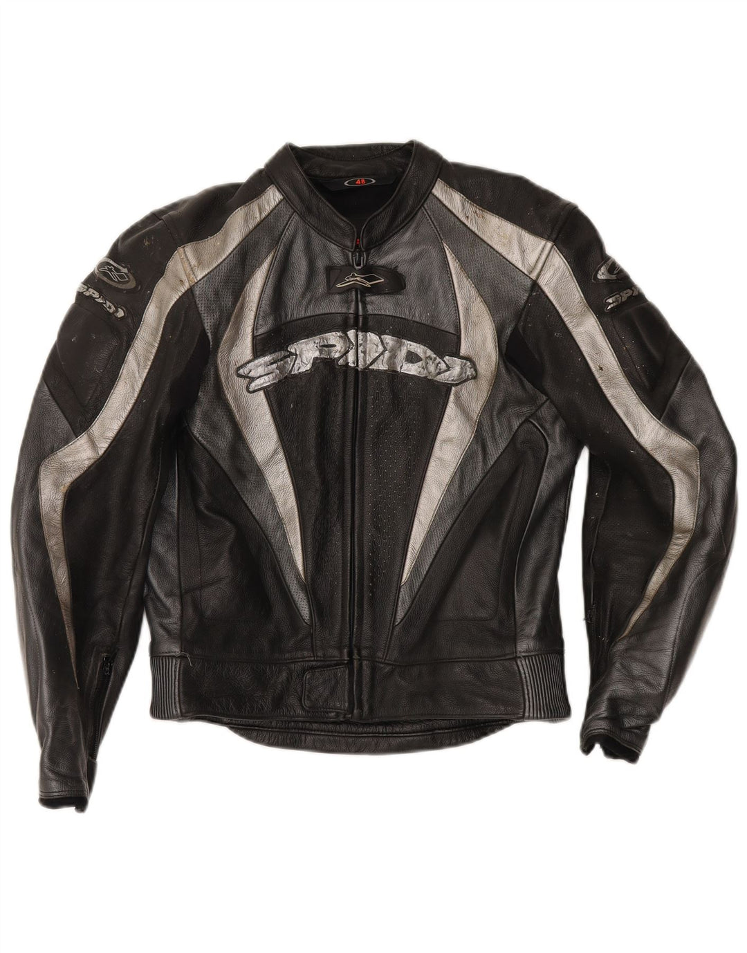 Spidi - Juego de 2 piezas para motocicleta para hombre, talla 48, piel negra mediana