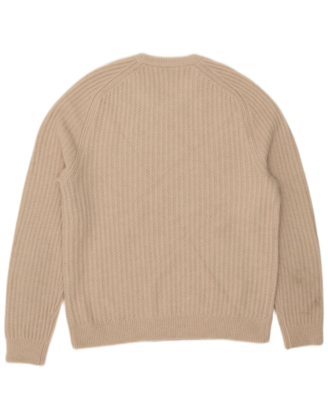 Reiss Jersey De Cuello Redondo Para Hombre XL Lana Beige
