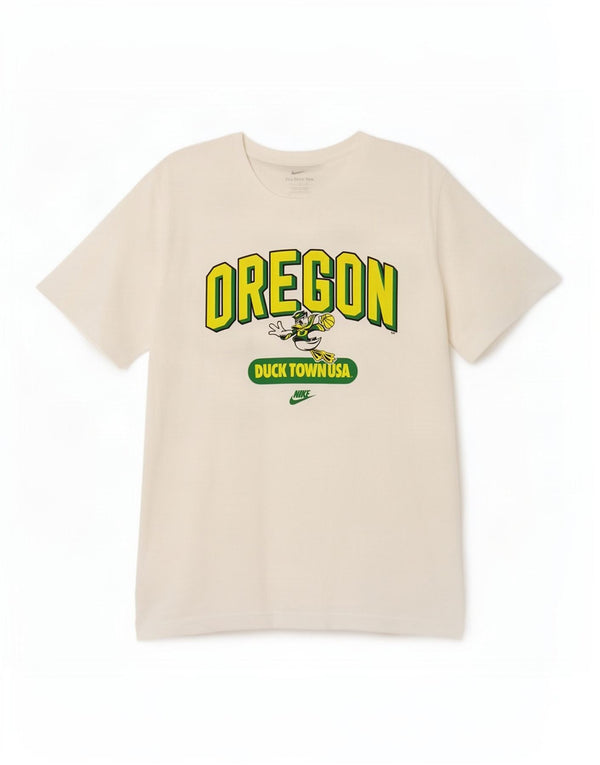 Nike Oregon Ducks Graphic Camiseta Top XL de algodón blanco para hombre
