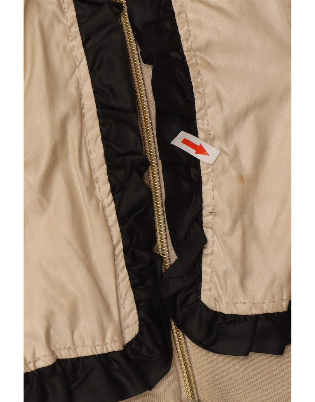 Moschino Chaqueta Bomber para Mujer UK 44 Poliéster Color Block Dorado Grande