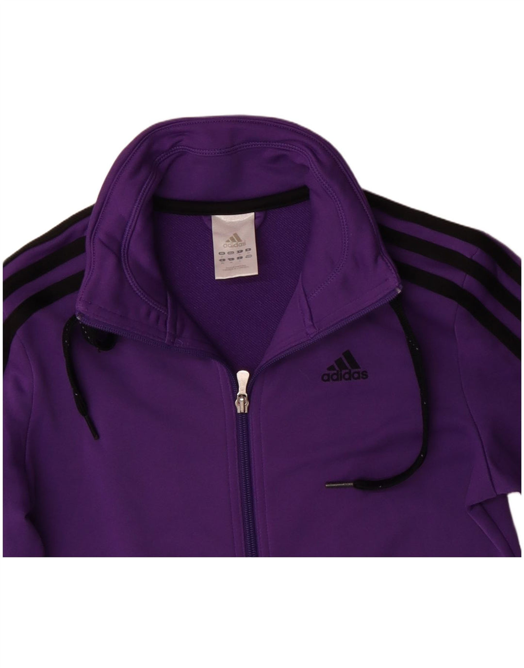 ADIDAS Chaqueta de chándal para mujer UK 10 Small Púrpura Poliéster