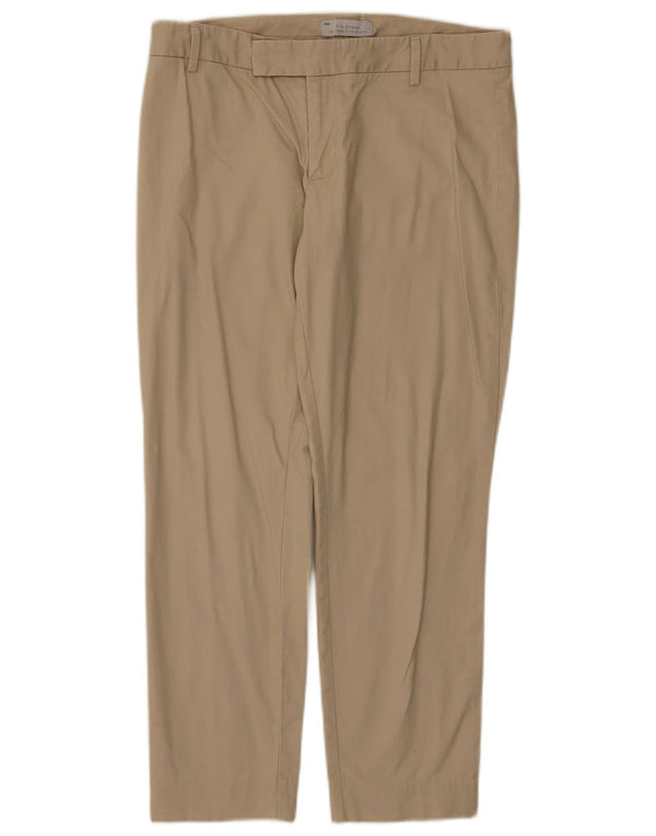 Gap Pantalones cortos ajustados para mujer UK 10 Small W30 L25 Algodón beige