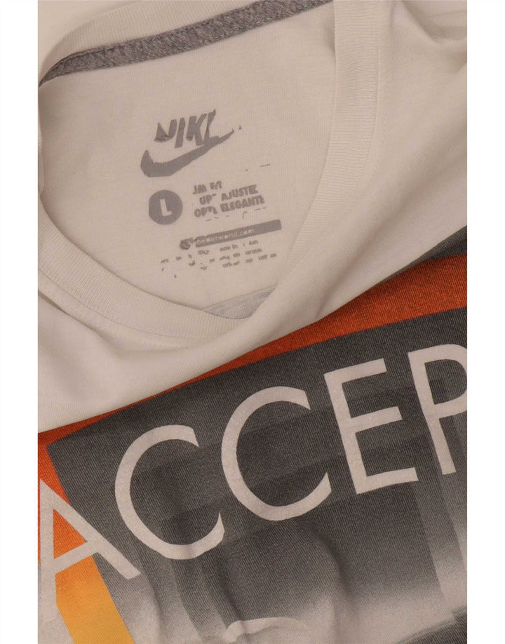 Nike - Camiseta gráfica para hombre, talla grande, color blanco