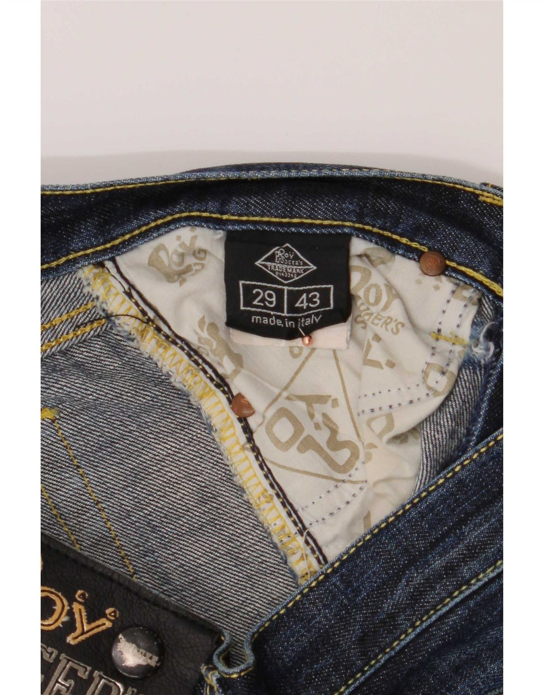 Vaqueros rectos para mujer Roy Rogers W29 L31 Algodón azul
