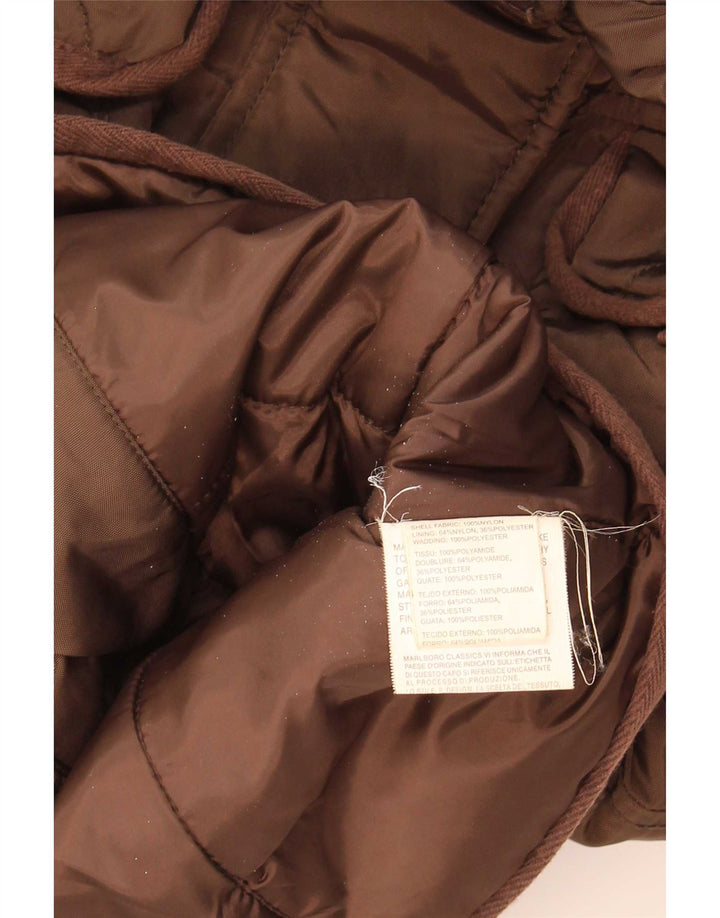 Marlboro Classics Chaqueta utilitaria con capucha para mujer EU 42 Large Brown Nylon