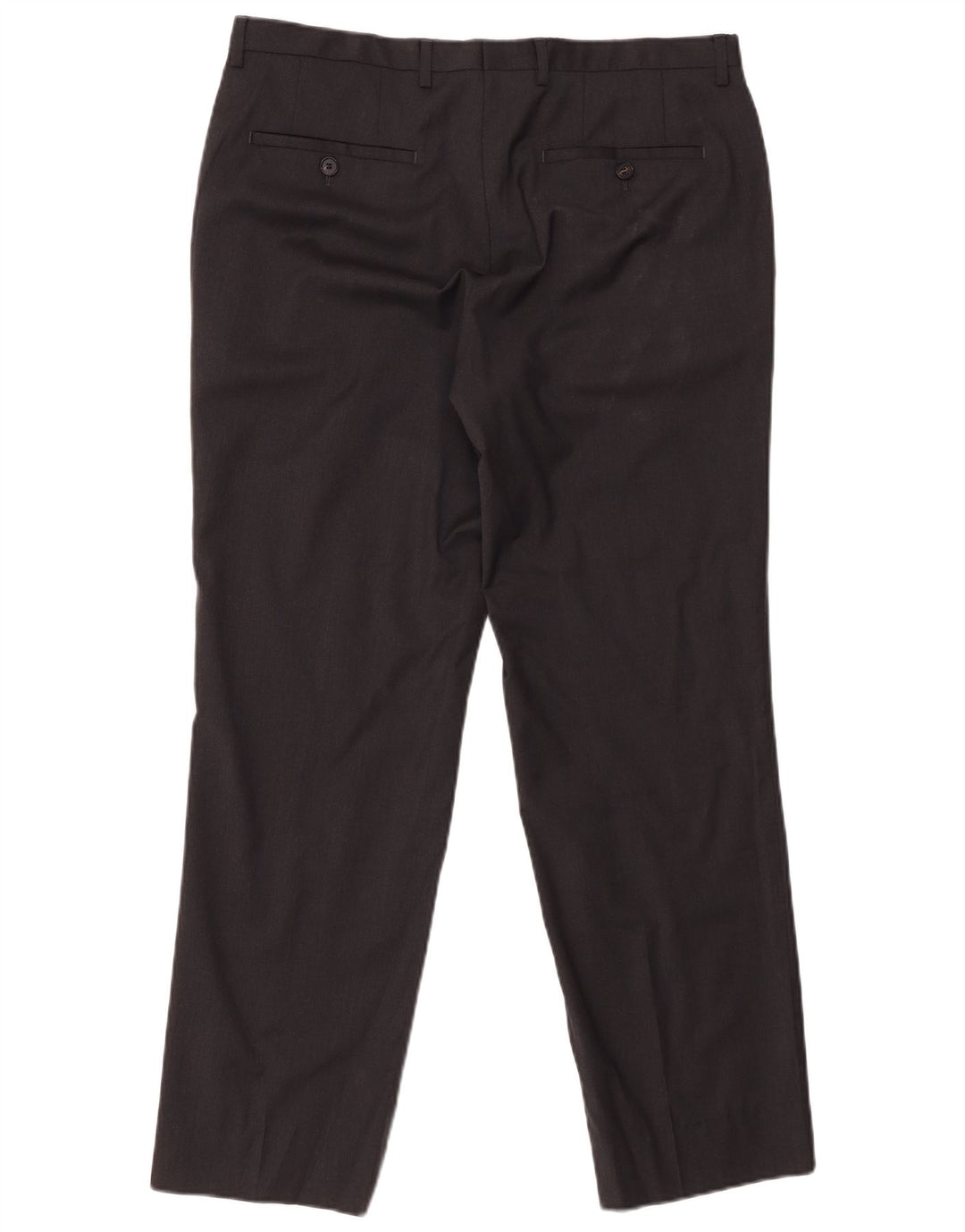 Pantalón de traje recto HUGO BOSS para hombre W33 L29 Lana negra