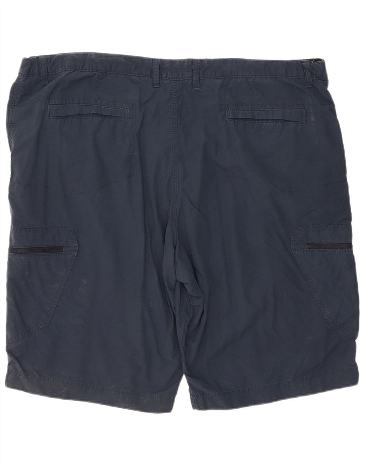 Marks & Spencer Pantalones cortos cargo para hombre W44 2XL Algodón azul marino