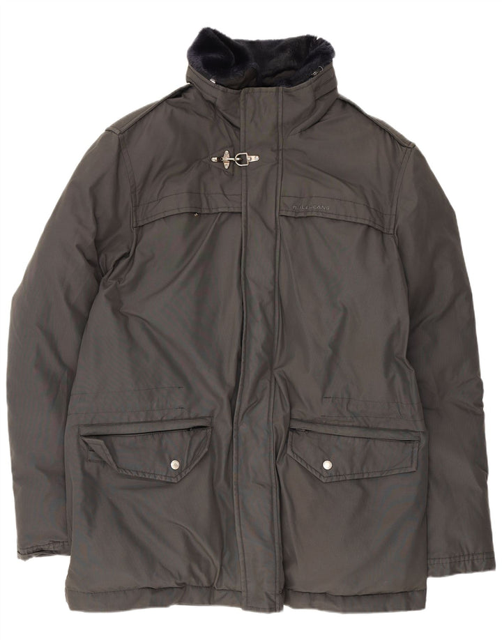 Rifle Parka para hombre UK 40 Large Gris Algodón