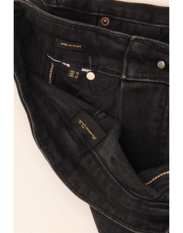 Massimo Dutti Vaqueros Slim Mujer EU 34 2XS W24 L28 Negro