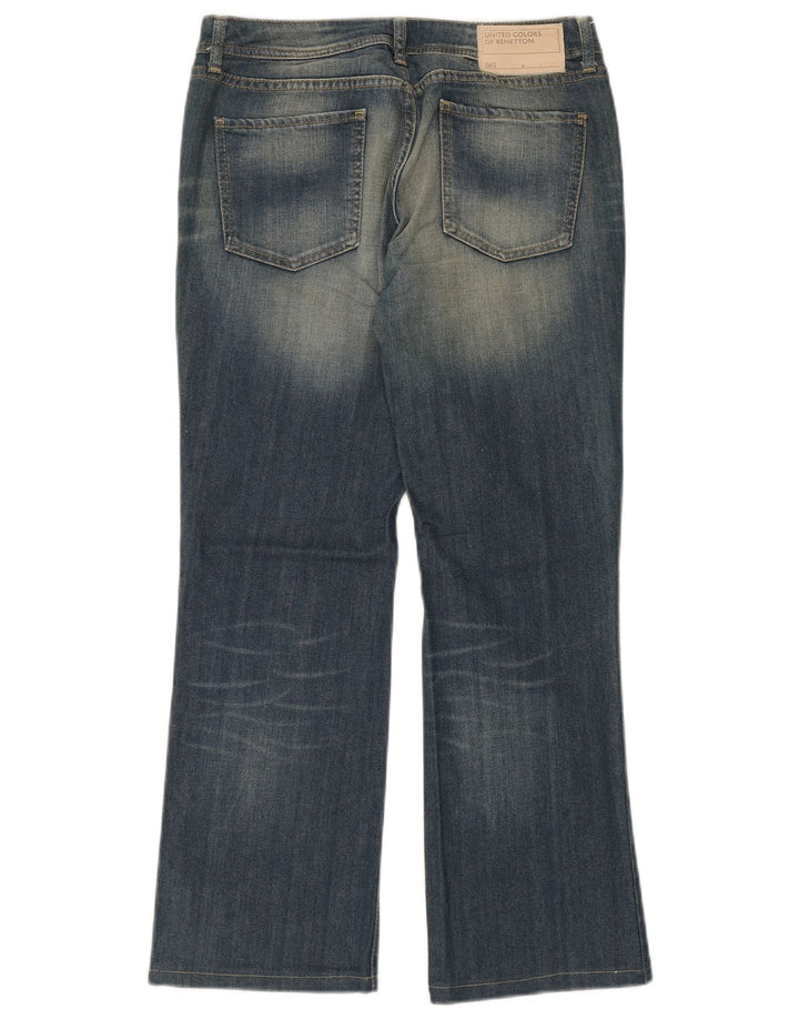 Vaqueros Bootcut Mujer Benetton W28 L29 Algodón Azul