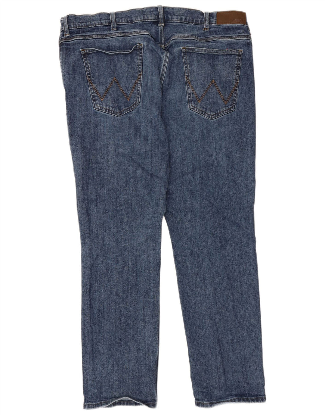 Wrangler Vaqueros rectos de corte regular para hombre W42 L30 Algodón azul