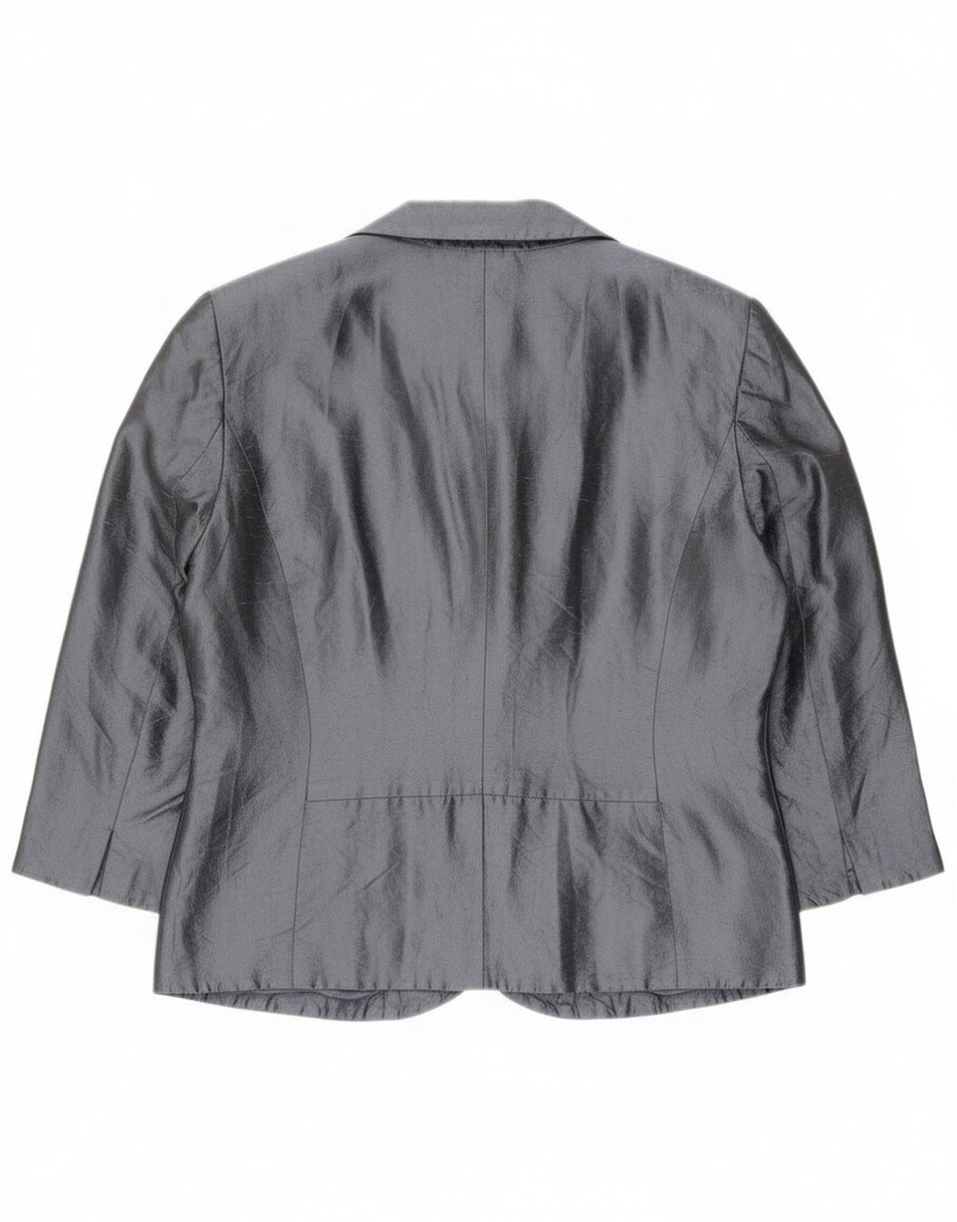 Blunauta Chaqueta corta para mujer con 6 botones IT 42 Seda gris medio