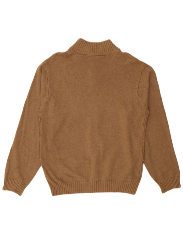 Izod Jersey Hombre con Cremallera y Cuello XL Algodón Beige