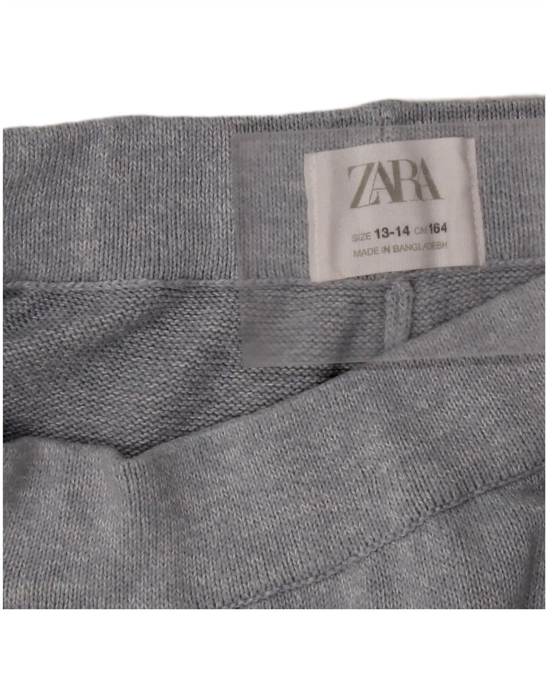 ZARA Pantalón Chándal Niña 13-14 Años Gris