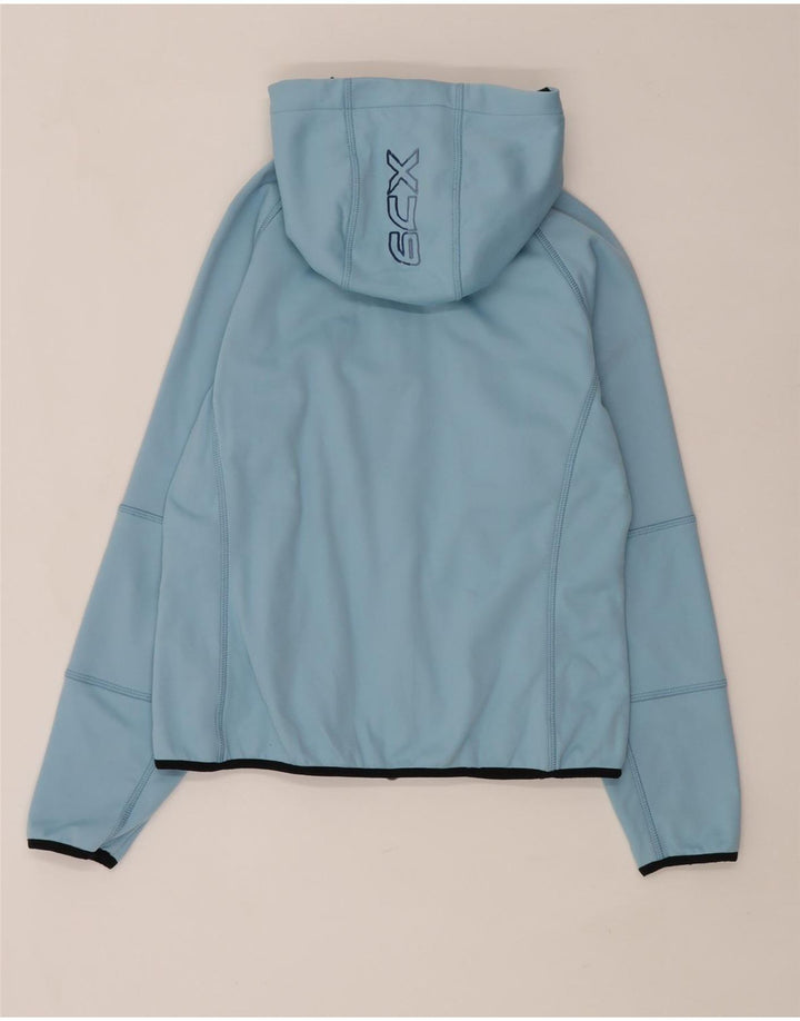 Think Pink Chaqueta bomber con capucha para mujer UK 46 Poliéster azul grande