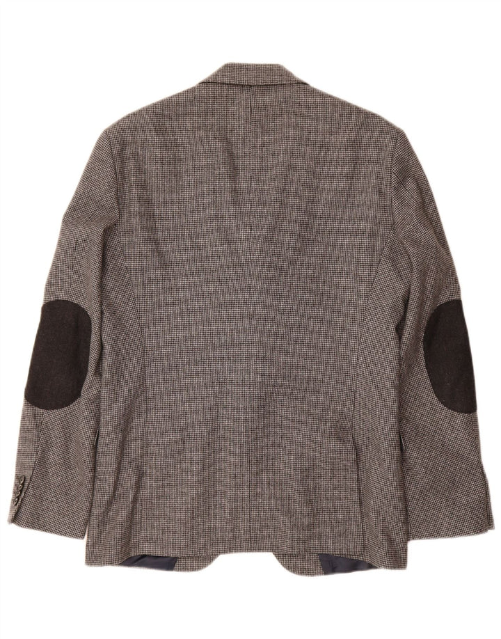 TOMMY HILFIGER Chaqueta tipo blazer a medida para hombre IT 48 Pata de gallo gris medio