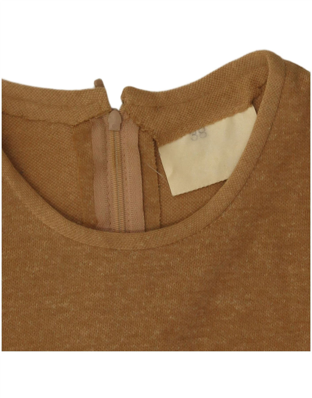 Vestido vintage para mujer de una línea IT 38 XS Poliéster beige