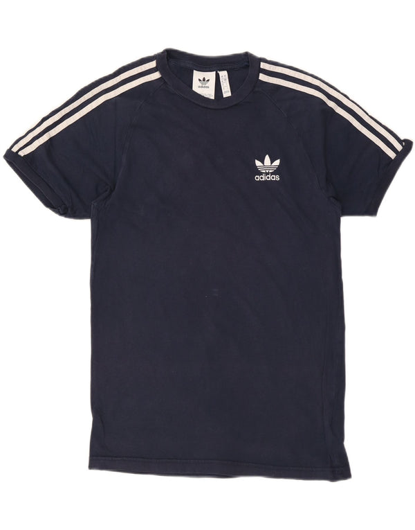 Adidas Hombre Camiseta Top Small Azul Marino Algodón