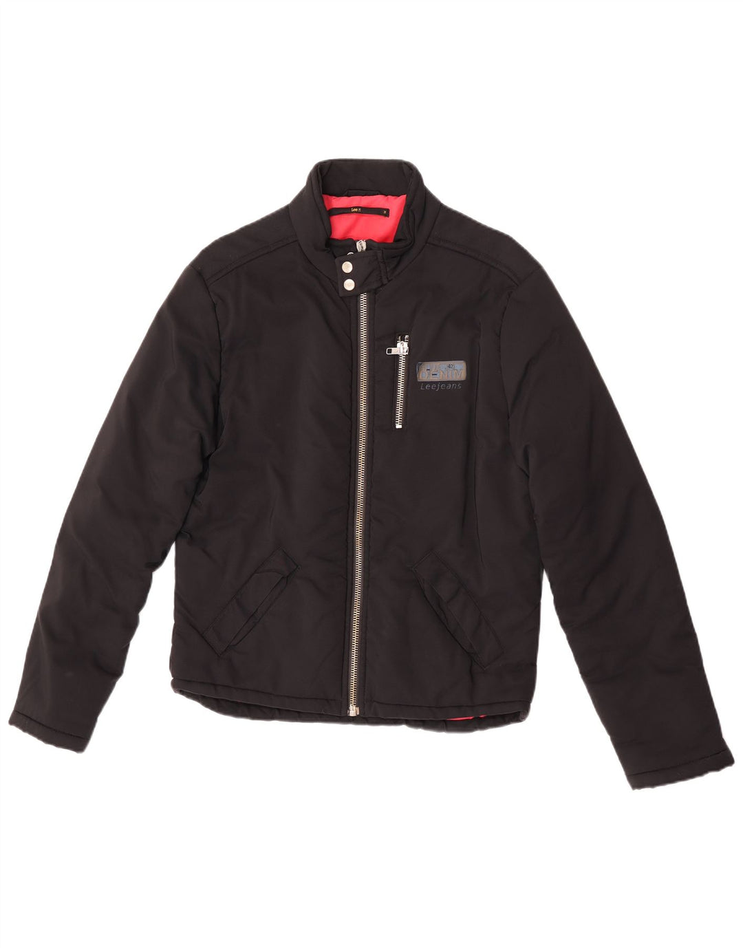 Lee Chaqueta Bomber para Hombre UK 38 Mediana Negra