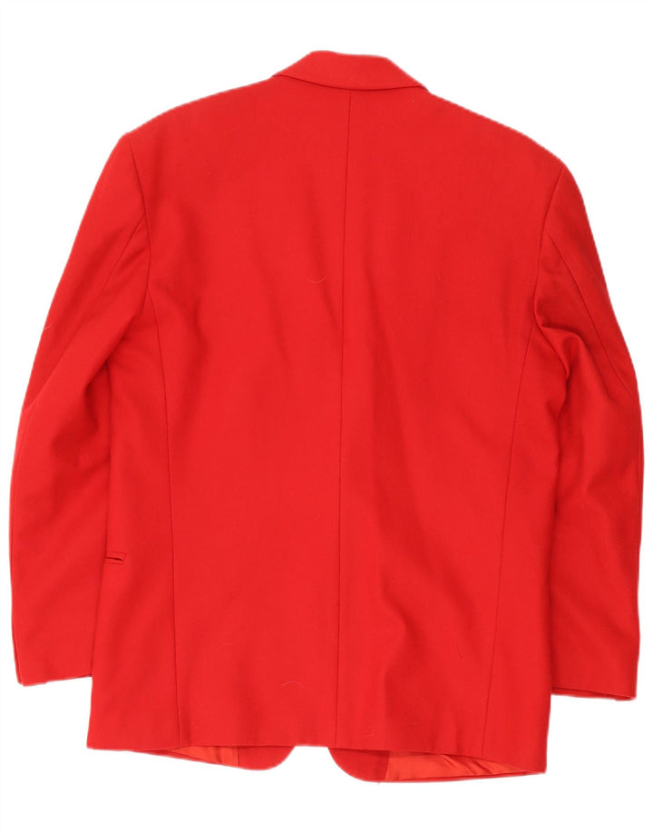 Pit Stop Chaqueta tipo blazer de 2 botones para hombre IT 48 Lana roja mediana