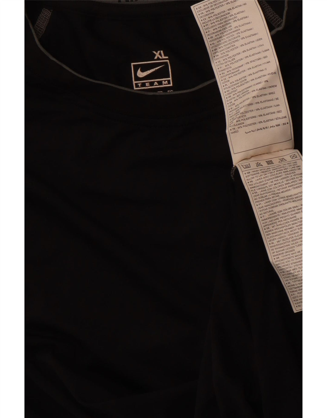 NIKE Camiseta sin mangas para mujer ES 40 XL Poliéster negro