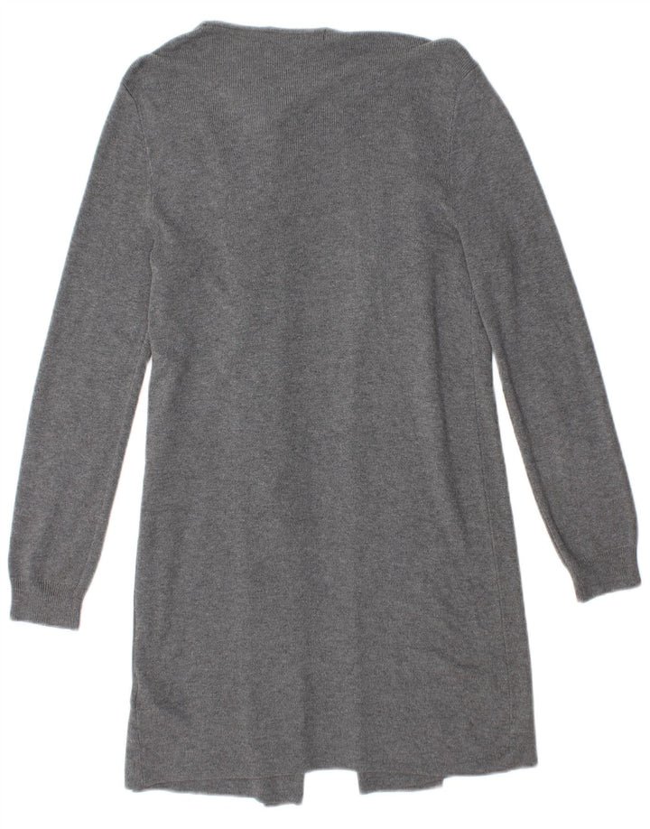 Marks & Spencer Suéter Cárdigan Abierto Largo para Mujer UK 10 Small Grey