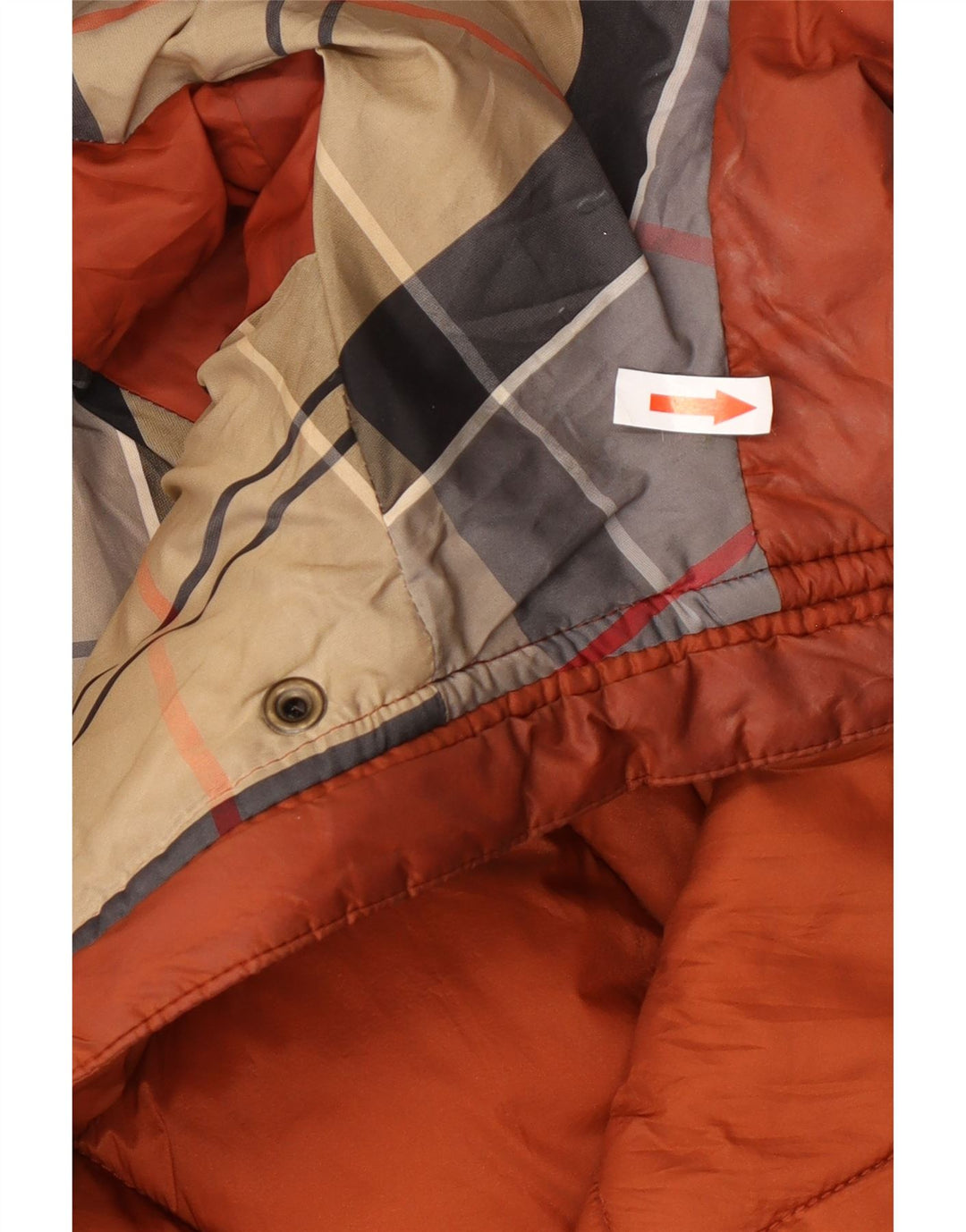 Barbour Abrigo acolchado extragrande con capucha para mujer UK 8 Small Marrón Poliamida