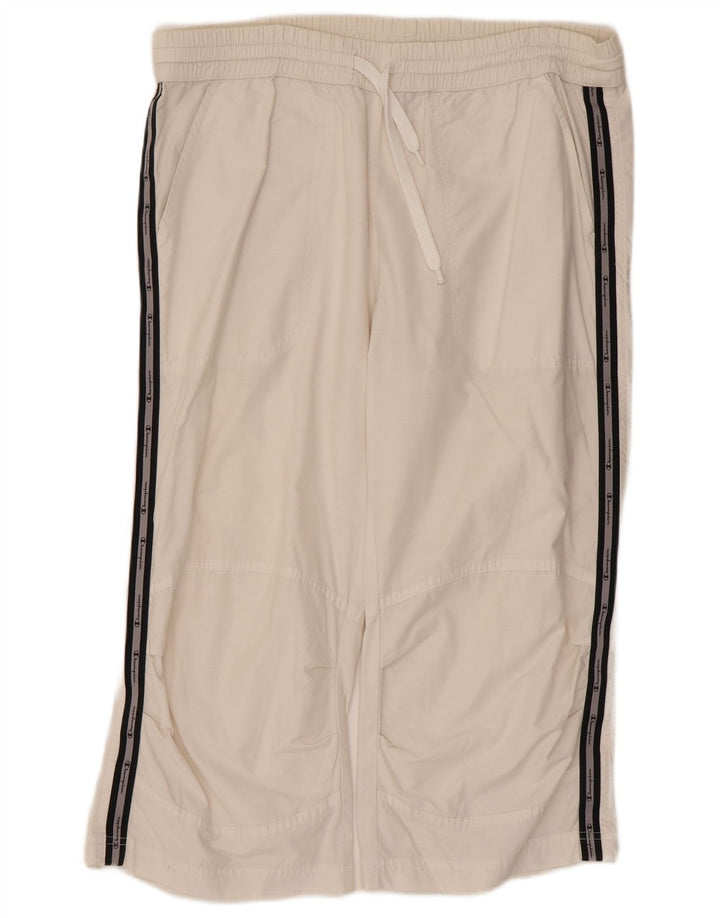 Champion Pantalones De Chándal Capri Gráficos para Hombre XL Algodón Blanco Color Block