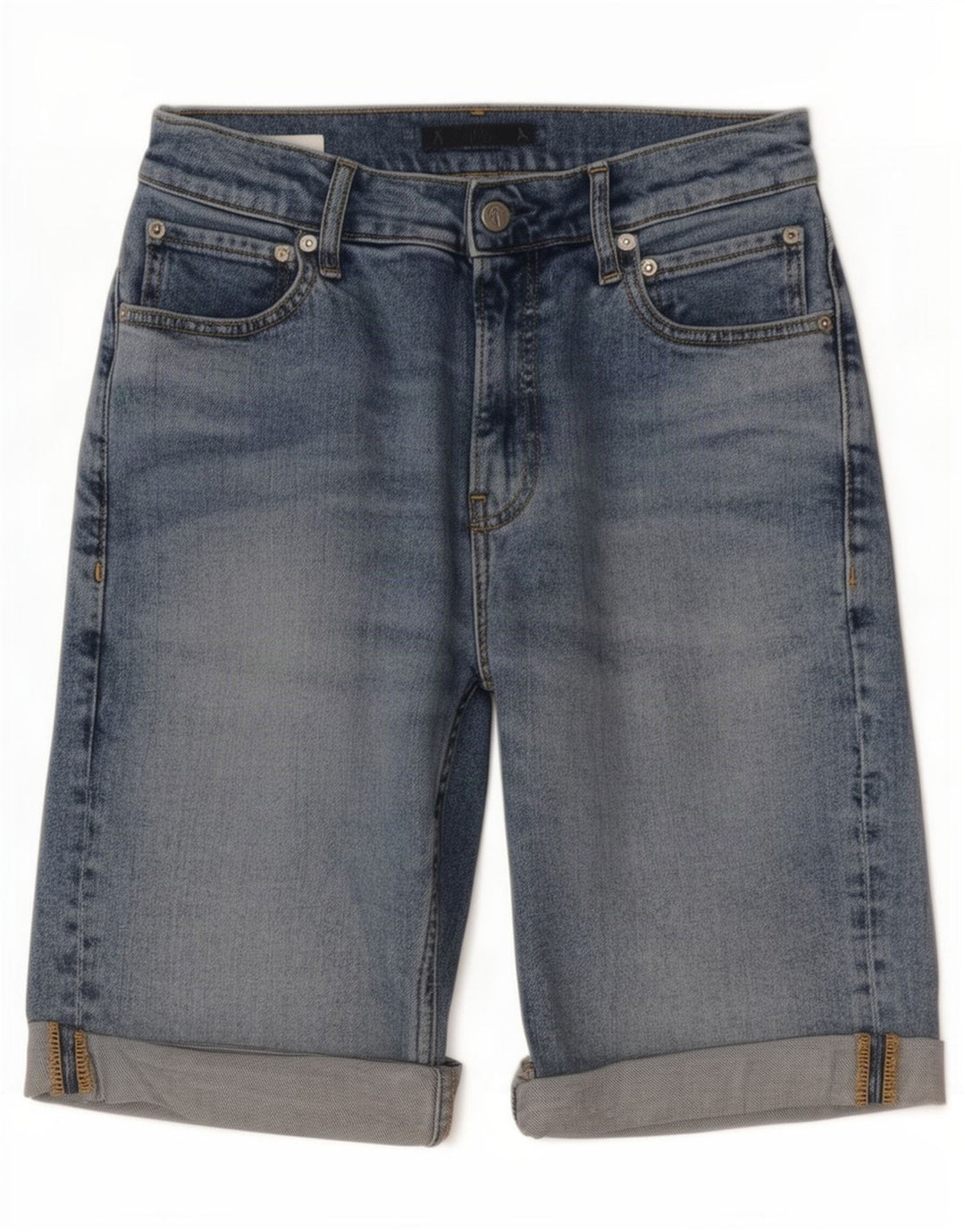 Calvin Klein Pantalones cortos de mezclilla para hombre W28 Algodón azul pequeño