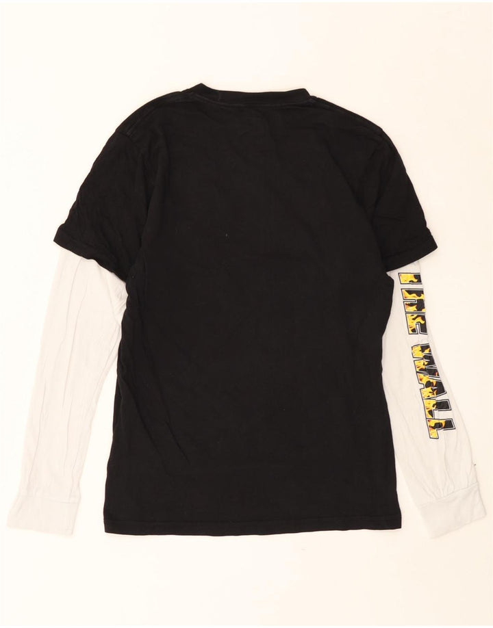 VANS Camiseta gráfica para niños de manga larga 13-14 años XL Negro Colorblock