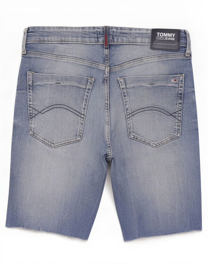 Tommy Hilfiger Pantalones cortos de mezclilla ajustados Thavar para hombre W33 Algodón azul medio