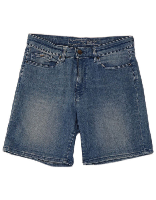 Pantalones cortos vaqueros de ajuste regular para mujer Gas W26 Small Blue Cotton