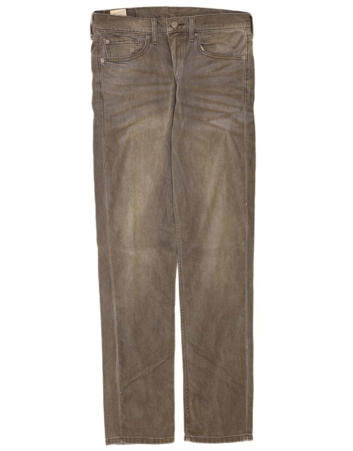 Levi's Hombre 511 Slim Jeans W32 L34 Algodón Gris