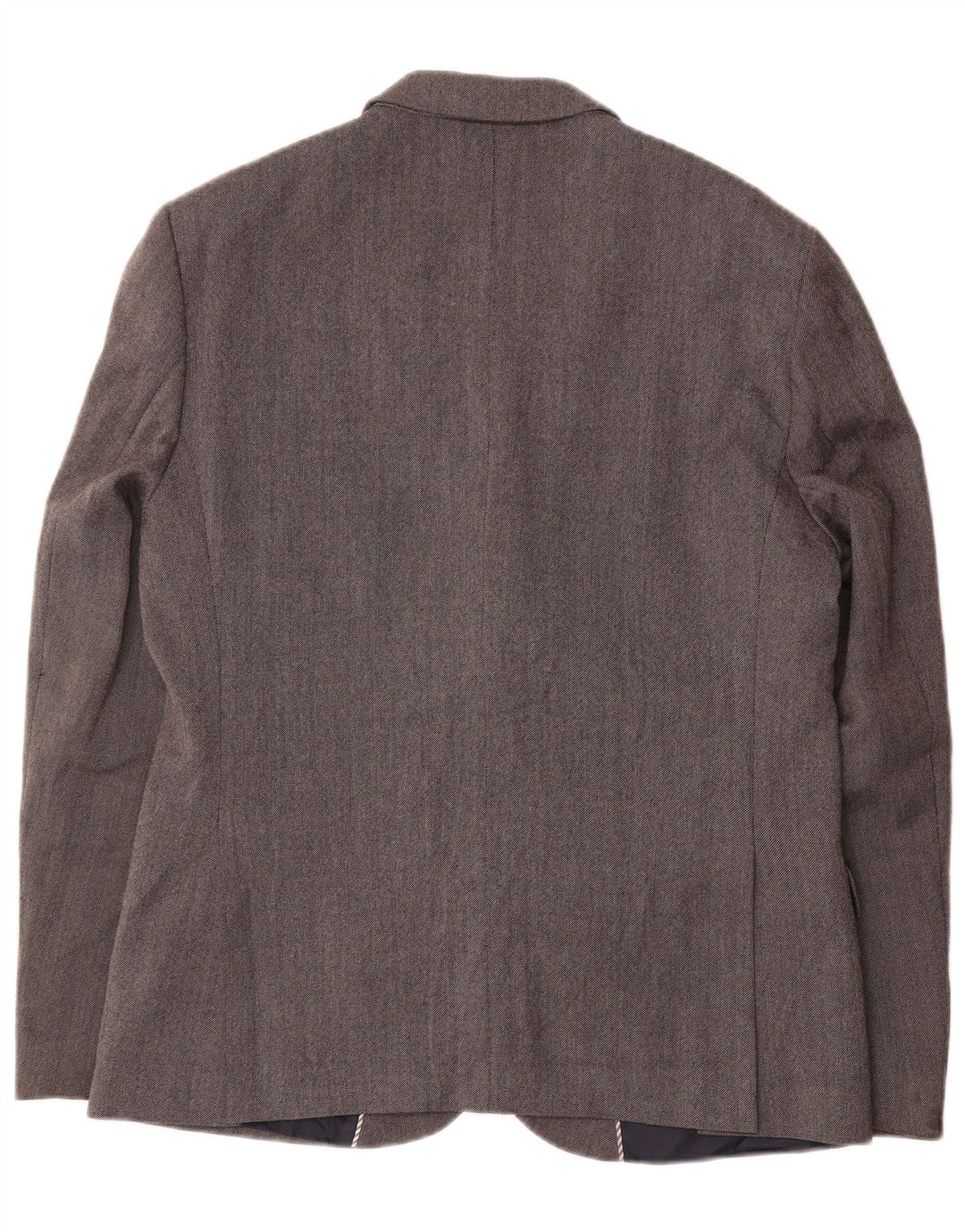 Marks & Spencer Chaqueta tipo blazer ajustada con 2 botones para hombre UK 42 Large Grey Wool