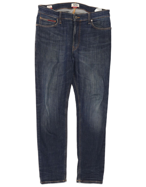 Tommy Hilfiger Vaqueros pitillo Ryan para hombre W34 L30 Algodón azul marino