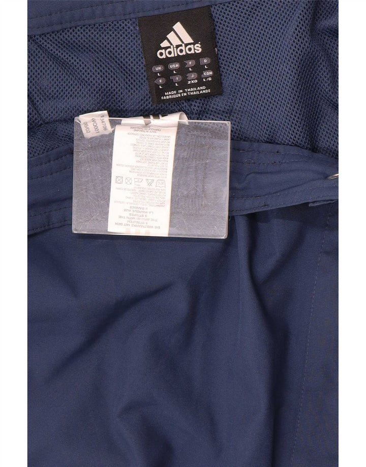 Pantalón Adidas Hombre Impermeable Grande Azul Marino Poliéster