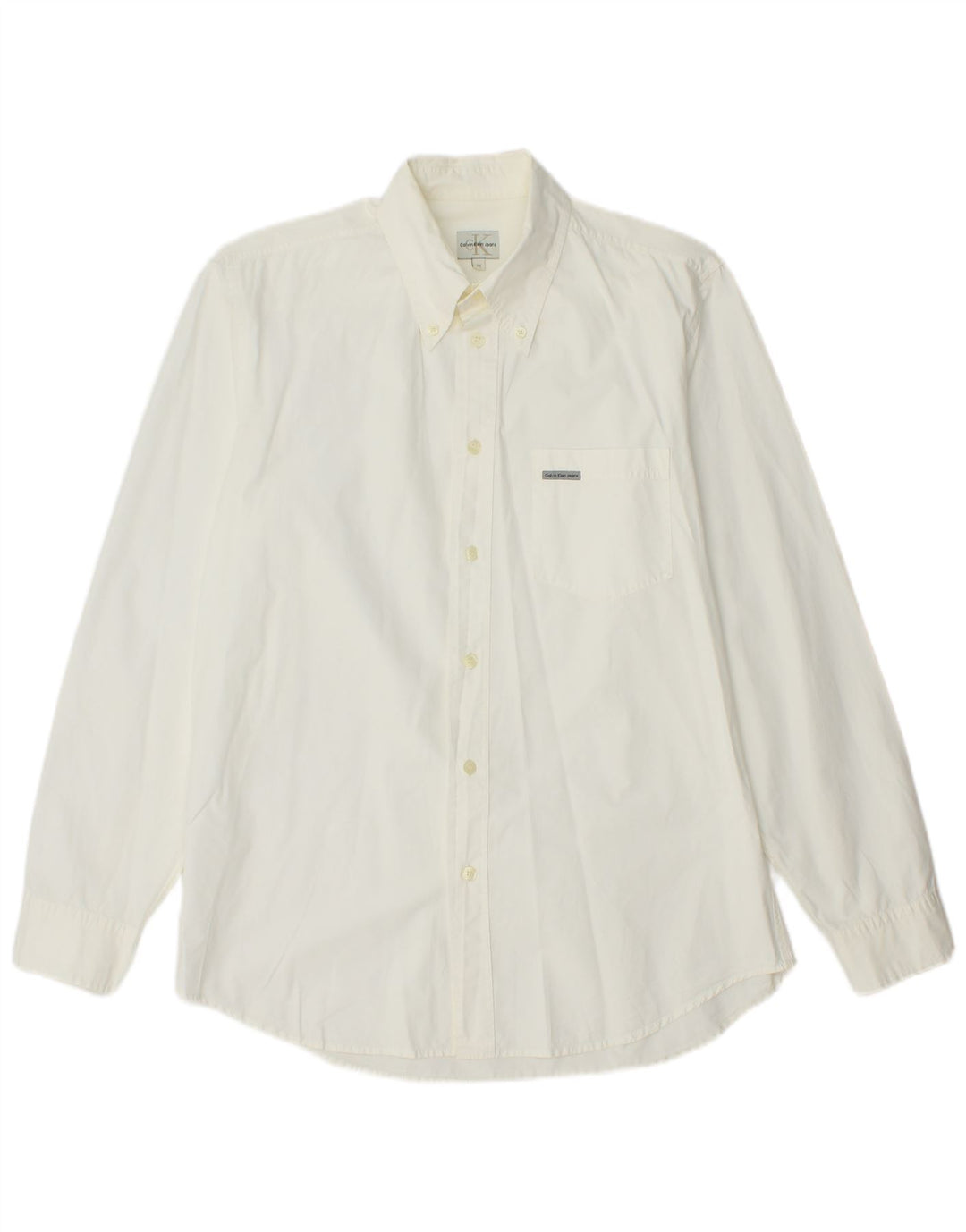 Camisa CALVIN KLEIN JEANS Hombre Mediano Blanco Algodón