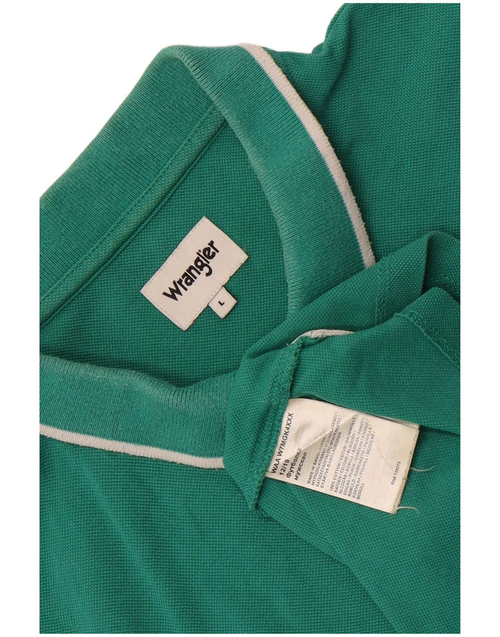 Polo Wrangler Hombre Algodón Verde Grande