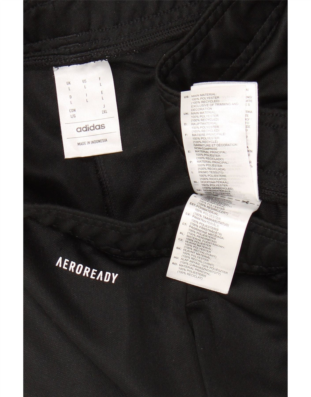 ADIDAS Hombre Aeroready Chándal Pantalones Grande Poliéster Negro