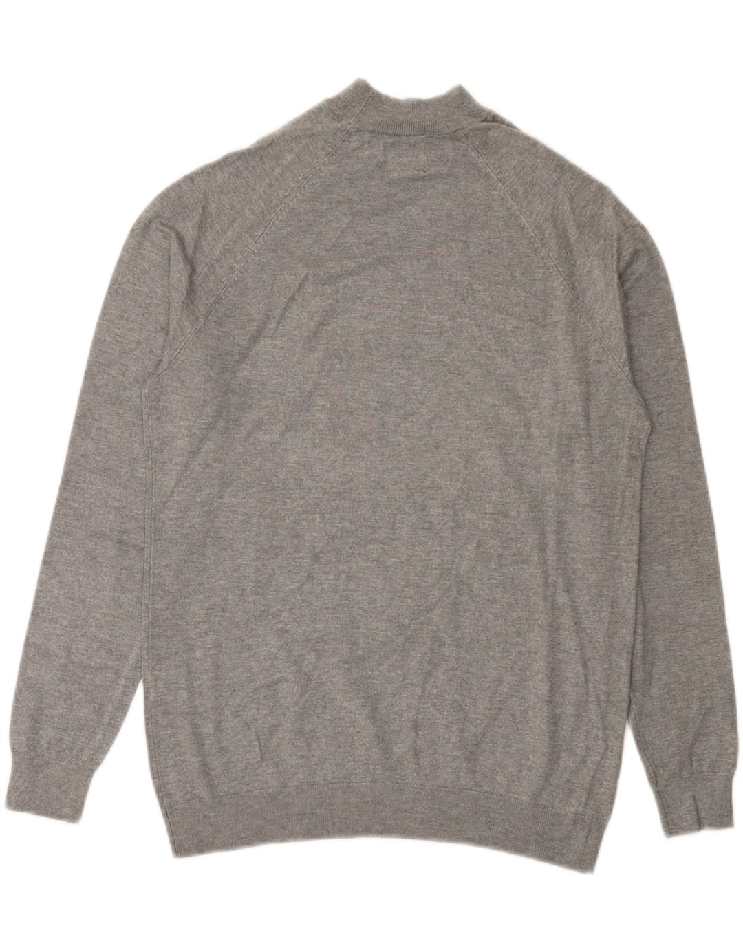 Zara Hombre Jersey Cuello Tortuga Jersey Small Gris Viscosa