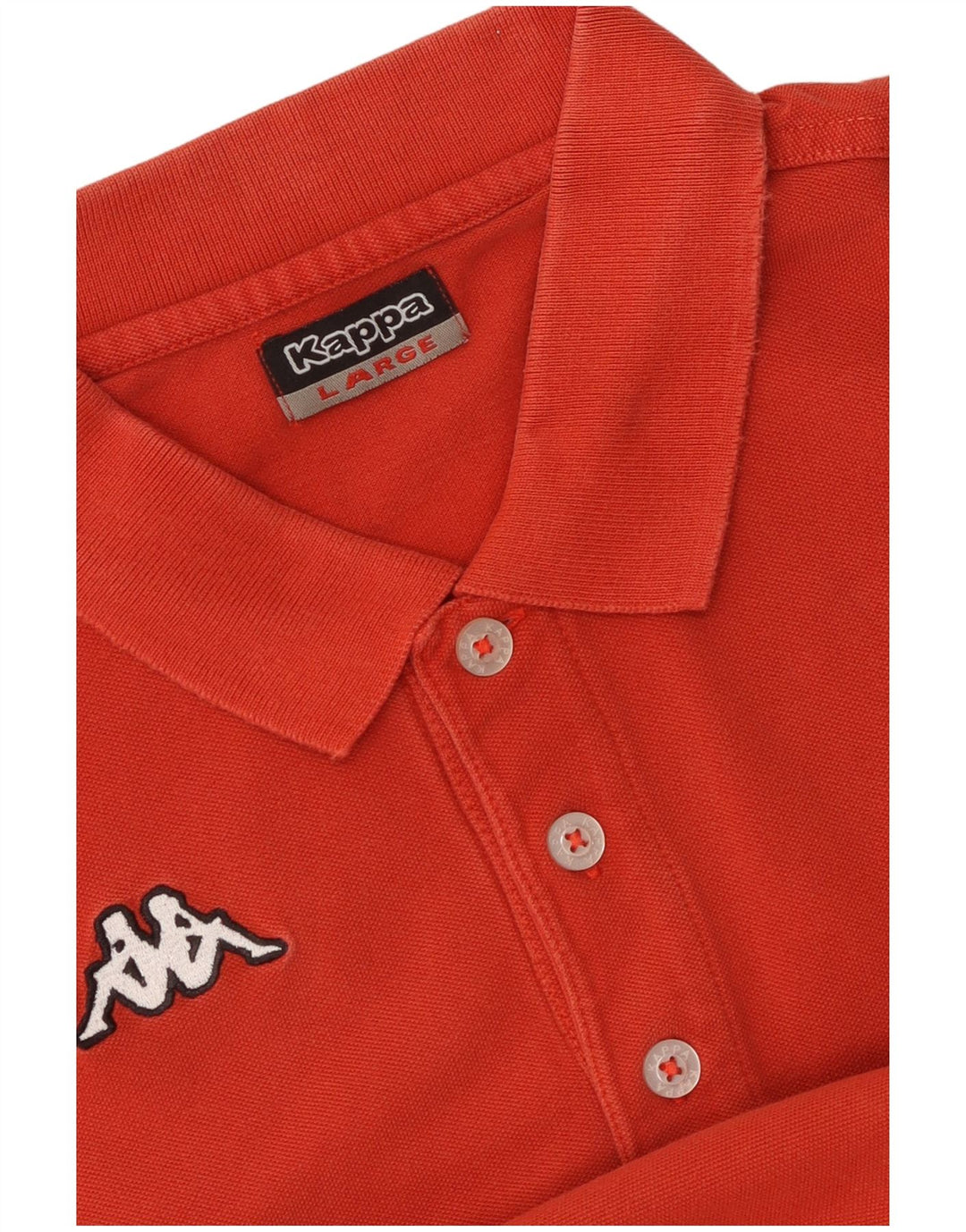 KAPPA Polo para hombre grande rojo