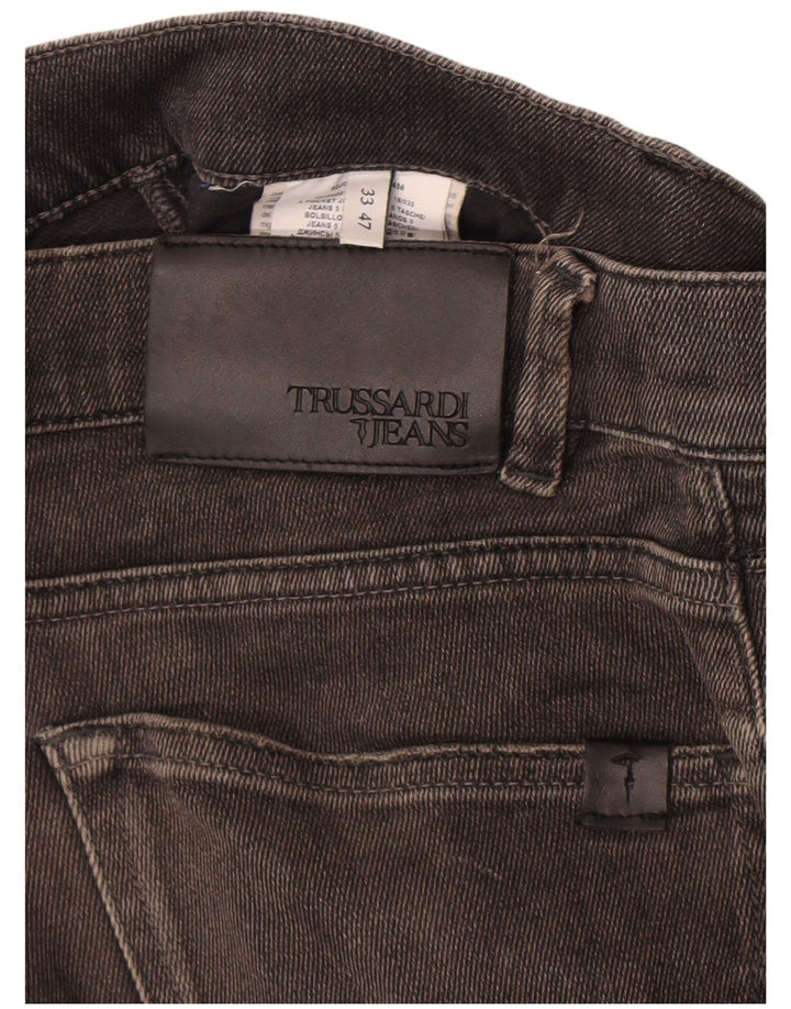 Vaqueros Trussardi Hombre Desgastados Slim W33 L34 Algodón Negro