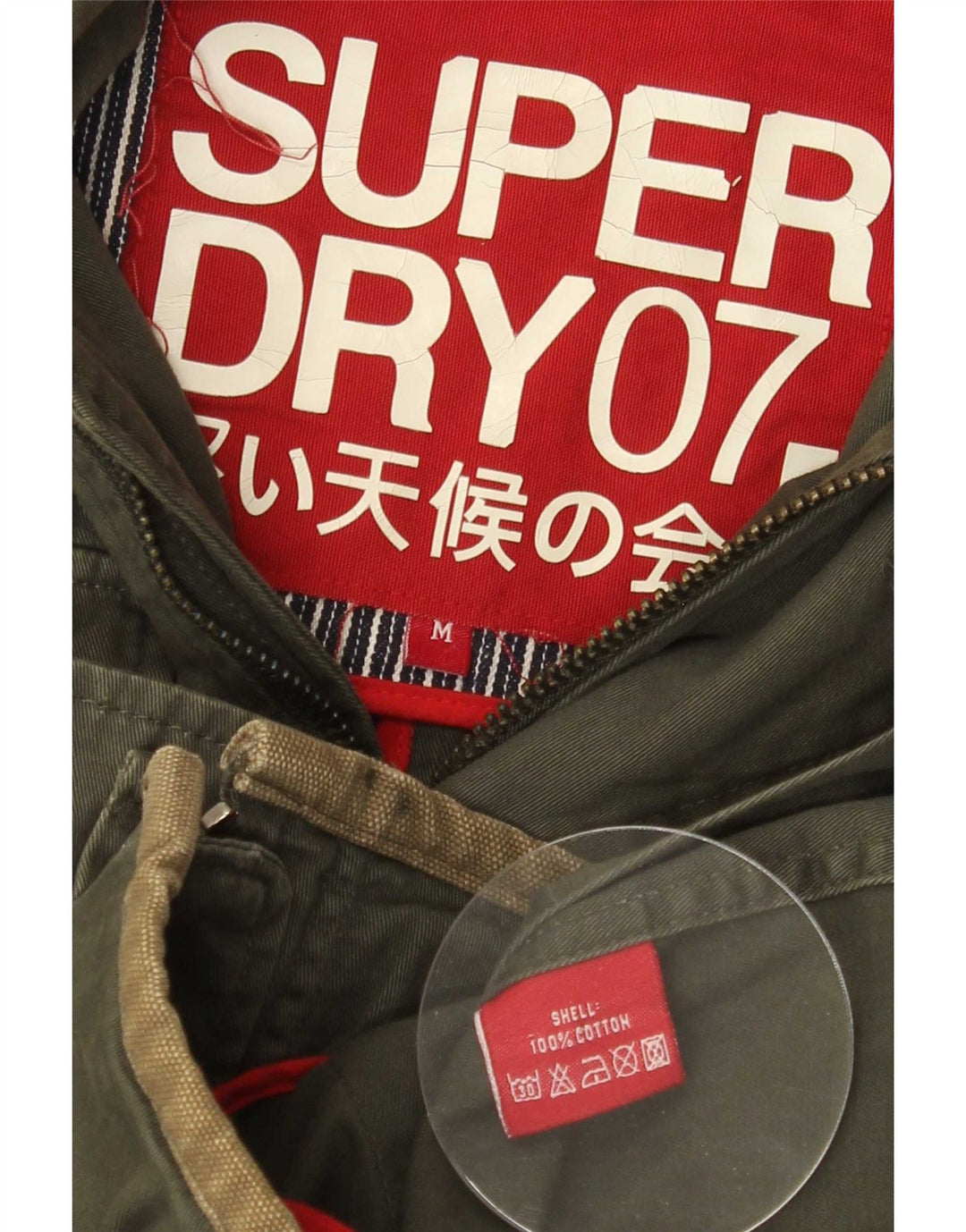 Superdry Chaqueta utilitaria gráfica para hombre Reino Unido 38 Algodón caqui mediano