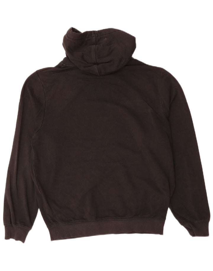 KAPPA Hombre Sudadera con Capucha Jumper Medium Negro Algodón