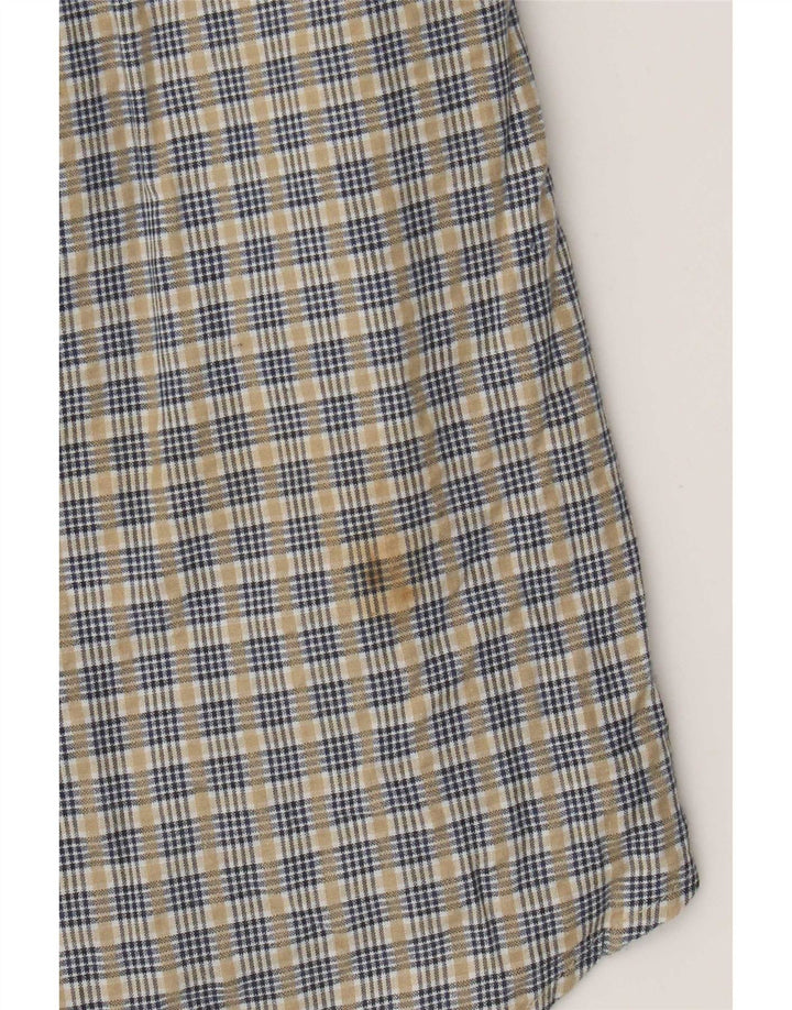 Camisa Timberland Hombre Grande Beige A Cuadros De Algodón