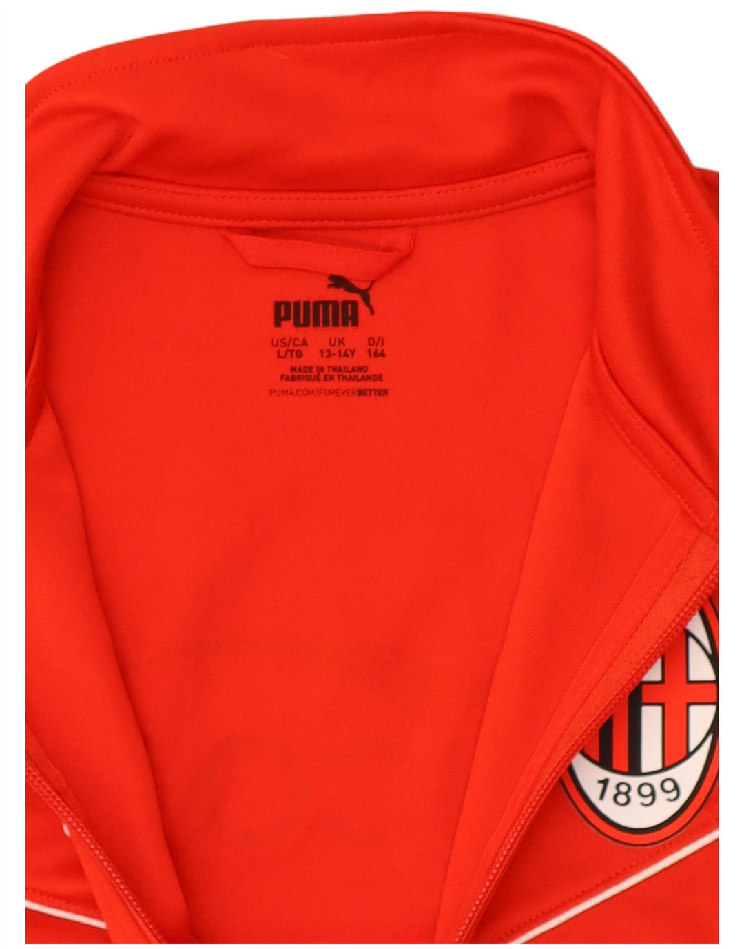 Puma Chaqueta de chándal con gráfico del AC Milan para niños 13-14 años Poliéster rojo