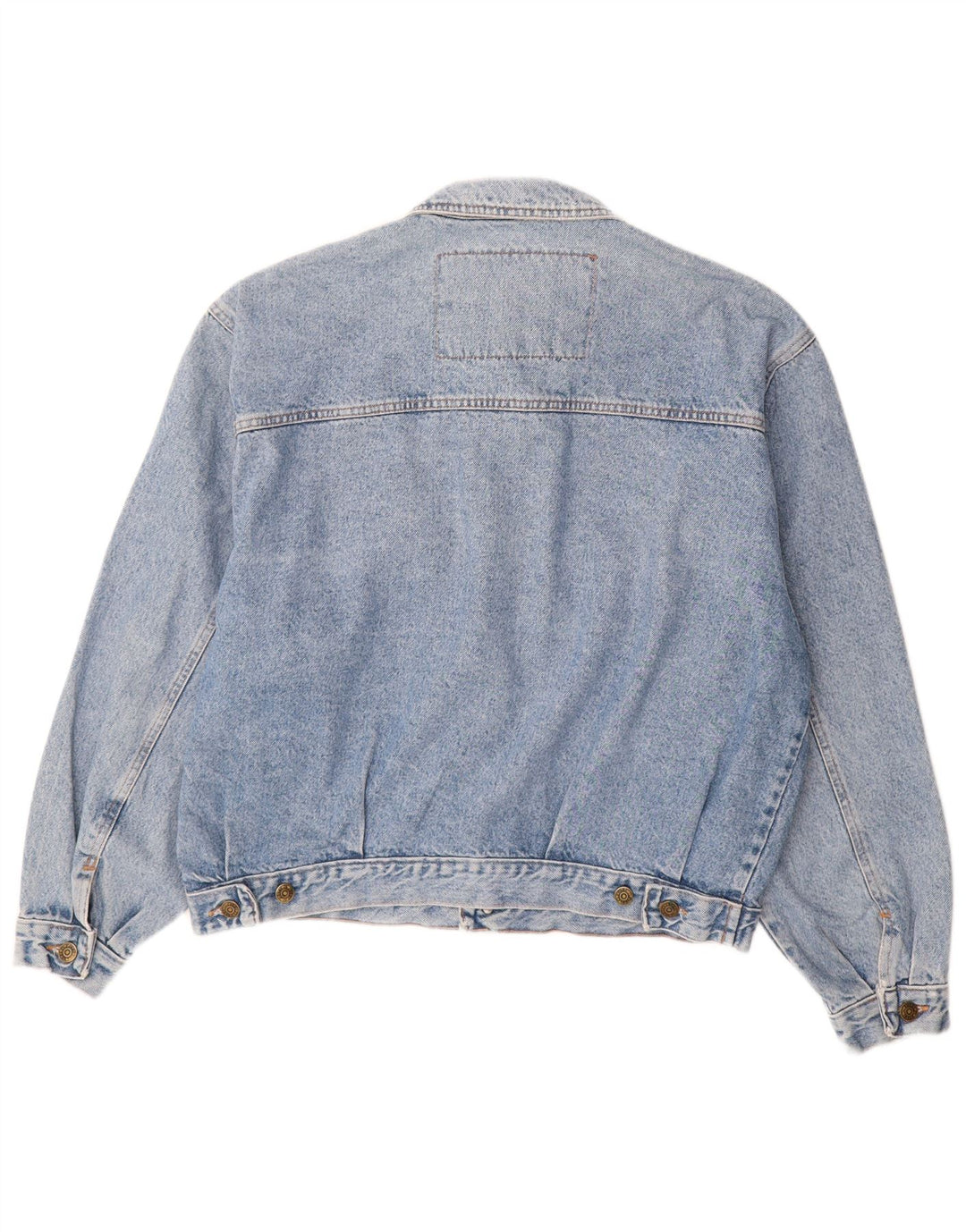 Vintage hombres chaqueta de mezclilla Reino Unido 42 XL algodón azul