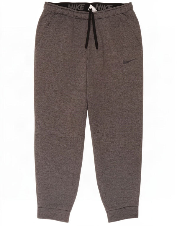 Nike Hombre Therma-Fit Chándal Pantalones Joggers Grande Gris Algodón