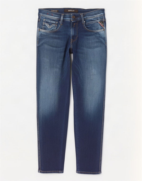 Vaqueros Replay Mujer Anbass Slim W28 L30 Algodón Azul