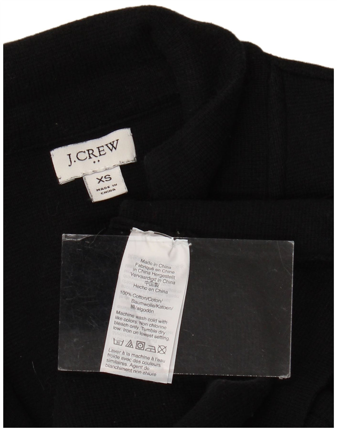 J. CREW Chaqueta tipo blazer de 2 botones para mujer UK 6 XS Algodón negro